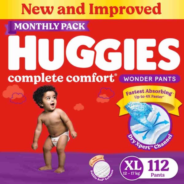 Huggies Complete Comfort Wonder Pants, India'S Fastest Absorbing Diaper | - XlHuggies · Complete Comfort